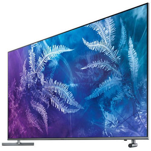 Телевизор 55" Samsung QE55Q6FAM (QLED, 4K UHD 3840x2160, Smart TV, USB, HDMI, Bluetooth, Wi-Fi) серый 