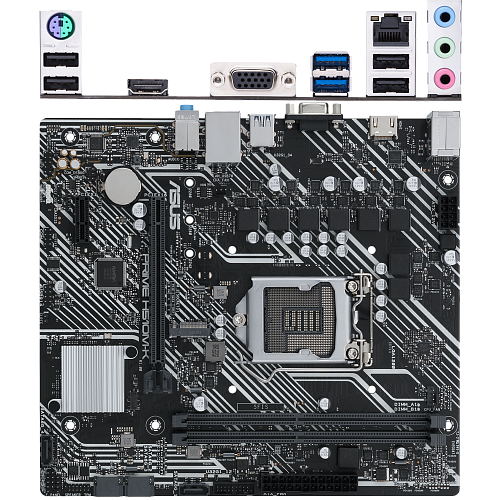 Материнская плата ASUS Prime H510M-K H510 Socket-1200 2xDDR4, 4xSATA3, 1xM.2, 1xPCI-E16x, 2xUSB3.2, D-Sub, HDMI, Glan, mATX