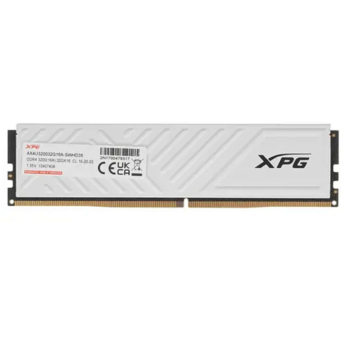 Модуль памяти DIMM 32Gb DDR4 PC25600 3200MHz ADATA XPG Gammix D35 White (AX4U320032G16A-SWHD35)