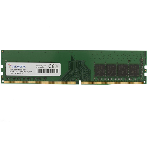 Модуль памяти DIMM 16Gb DDR4 PC25600 3200MHz ADATA (AD4U320016G22-SGN)