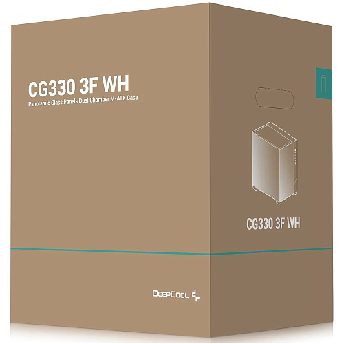 Корпус MicroATX Minitower Deepcool CG330 3F WH белый
