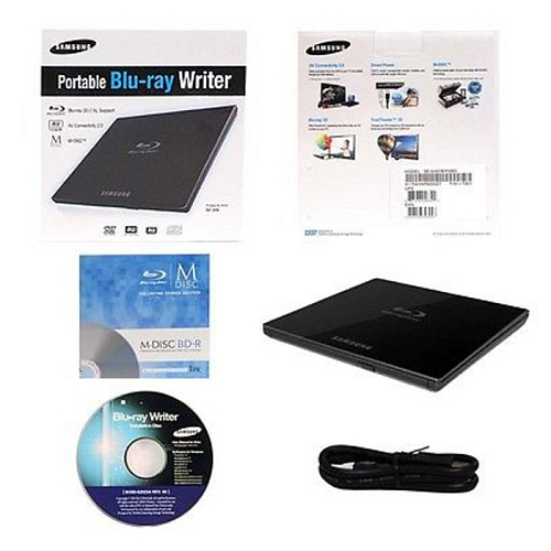 Внешний привод DVD-RW Samsung SE-506CB/RSBDE BD±R/±RW USB 2.0 черный