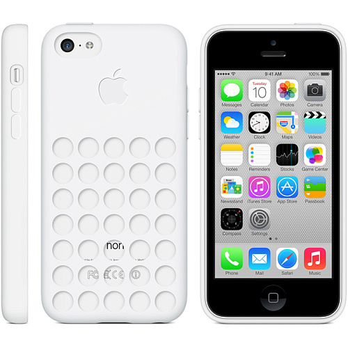 Чехол для iPhone 5c Apple Case MF039ZM/A White 