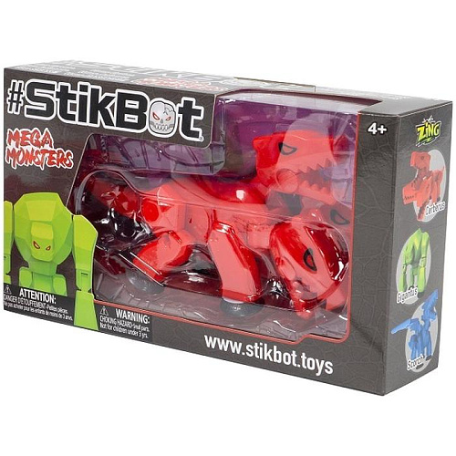 Zing Stikbot Мегамонстр TST627 (трехглавый красный дракон)