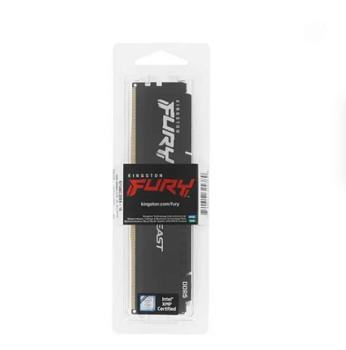 Модуль памяти DIMM 8Gb DDR5 PC38400 4800MHz Kingston Fury Beast Black (KF548C38BB-8)