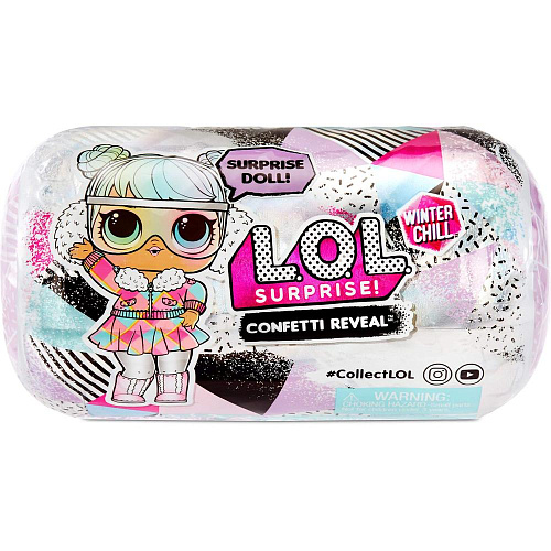 L.O.L.  MGA Original Surprise Winter Chill Confetti Doll Капсула Конфетти 576600