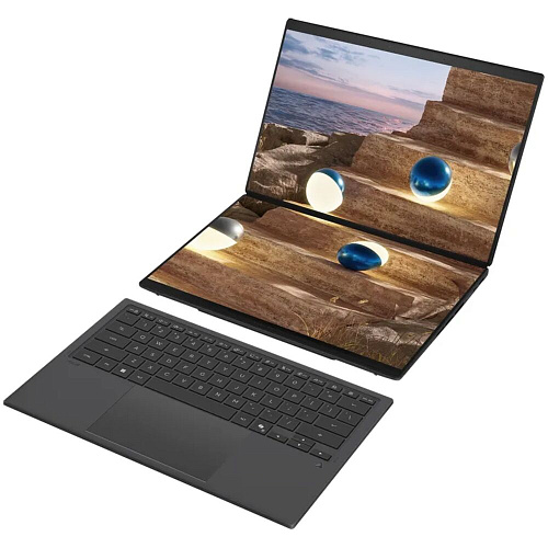 Ноутбук ASUS ZenBook Duo 14 UX8407AA-SN537X Intel Ultra X9 378H/32Gb/2Tb SSD/B390/14" 3K OLED Touch/W11Pro/Grey