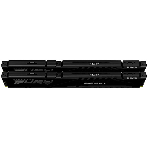 Модуль памяти DIMM 64Gb 2х32Gb DDR5 PC48000 6000MHz Kingston Fury Beast Black EXPO (KF560C36BBE2K2-64)