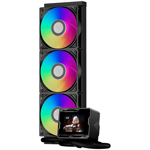 Система водяного охлаждения PcCooler GT360M ARGB Display BK Black S115x/1200/1700/1851/1954/AM4/AM5 Ret