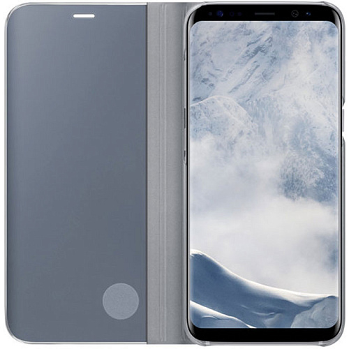 Чехол для Samsung Galaxy S8 SM-G950 Clear View Standing Cover, серебристый
