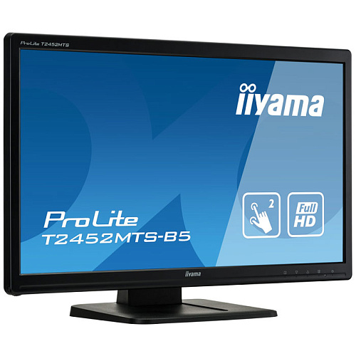 Монитор 24" Iiyama ProLite T2452MTS-B5 TN LED 1920x1080 Touch 2ms VGA DVI HDMI
