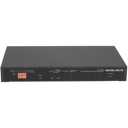 Коммутатор Mercusys MS110GMP 10 ports 8 ports PoE+ 10/100/1000Mbps неуправляемый