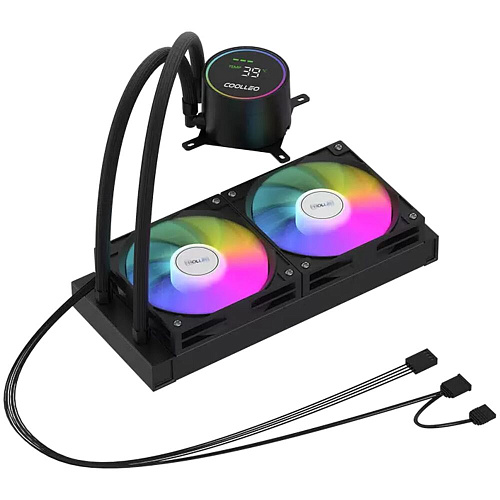 Система водяного охлаждения Coolleo ICE Fairy DIG 240 LITE BK Black (DIG-240-LITE-BK) S115x/1200/1700/1851, AM4/AM5