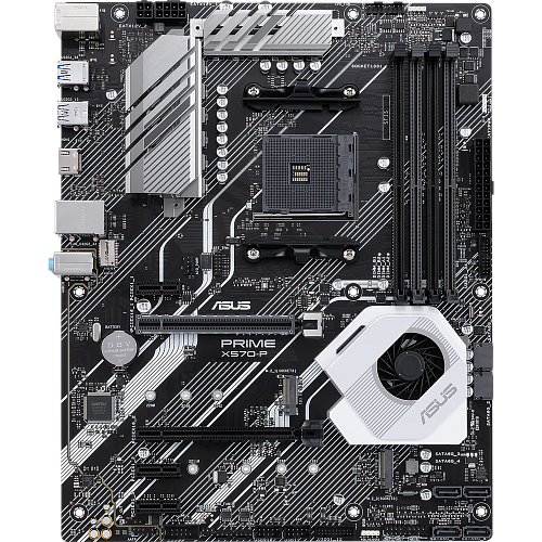 Материнская плата ASUS Prime X570-P Socket-AM4 AMD X570 4xDDR4, 6xSATA3, Raid, 2xM.2, 3xPCI-E 16x, 6xUSB 3.1, 1xGLAN,  HDMI ATX Ret
