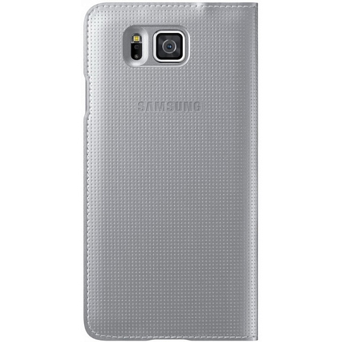 Чехол для Samsung G850 Galaxy Alpha S View Cover серебристый