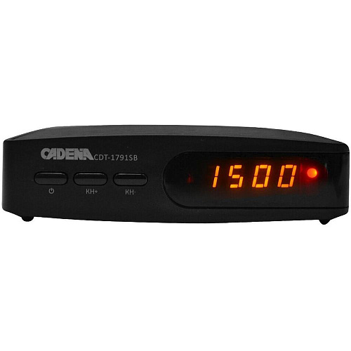 Ресивер Cadena CDT-1791SB черный DVB-T2