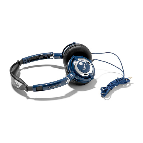 Наушники Skullcandy Lowrider Navy/Chrome с микрофоном