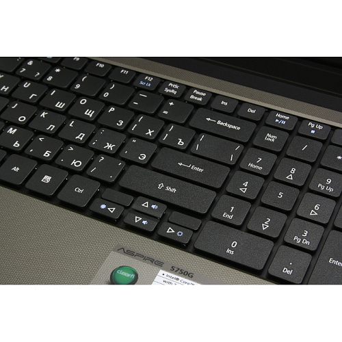 Ноутбук Acer Aspire AS5750G-2454G50Mnkk Core i5 2450M/4Gb/500Gb/DVD/nVidia GF630 1Gb/15.6"/WiFi/W7HB 64 black