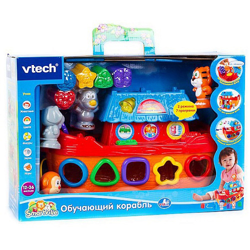 Электронная развивающая игрушка Vtech Обучающий корабль со светом и звуком 80-076026