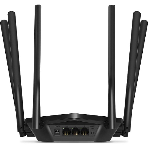 Беспроводной маршрутизатор Mercusys MR50G, Wi-Fi 5 802.11ac 1900(Мбит/с, 2.4+5ГГц, 4xGLAN, 1xGWAN чёрный