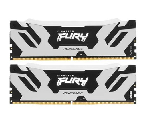 Модуль памяти DIMM 64Gb 2х32Gb DDR5 PC51200 6400MHz Kingston Fury Renegade RGB Silver (KF564C32RSAK2/64)