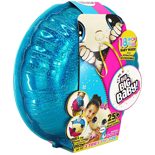 Игрушка сюрприз BIG BIG BABY Мягконабивная интерактивная кукла в шаре с аксессуарами УЦЕНКА