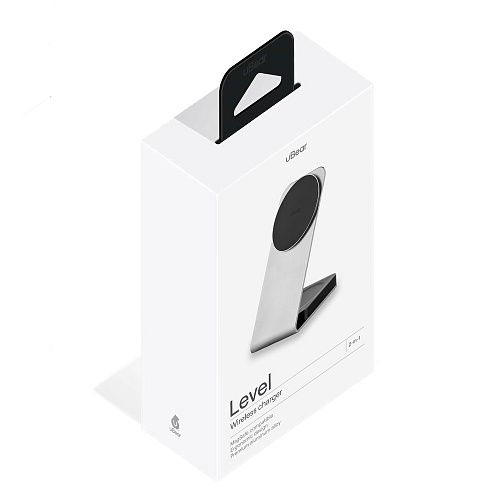 Беспроводная зарядная панель 2 в 1 Для IPhone, Airpods uBear Level 20W Silver