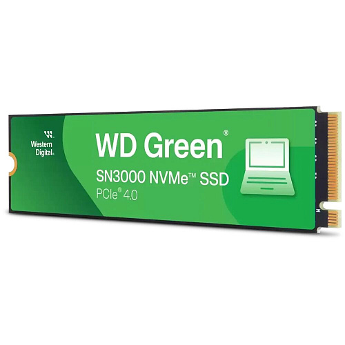 Внутренний SSD-накопитель 2000Gb Western Digital Green SN3000 (WDS200T4G0E) M.2 2280 PCIe NVMe 4.0 x4