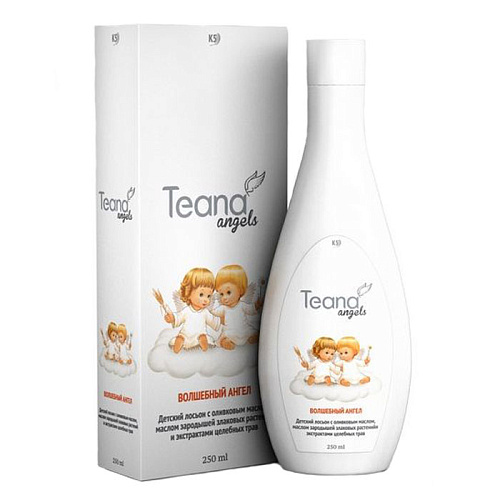 Детский лосьон Teana Angels "Волшебный Ангел" с оливковым маслом, маслом зародышей злаковых растений и экстрактами целебных трав 250мл  К5