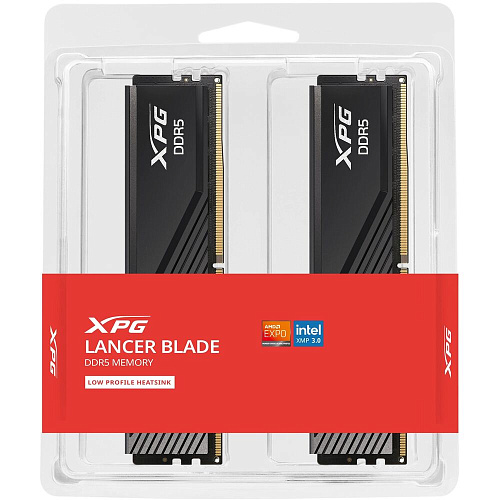 Модуль памяти DIMM 64Gb 2х32Gb DDR5 PC44800 5600MHz ADATA XPG Lancer Black (AX5U5600C4632G-DTLABBK)