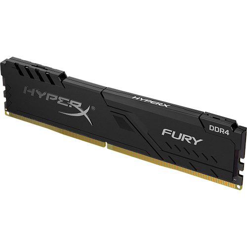 Модуль памяти DIMM 8Gb DDR4 PC19200 2400MHz Kingston HyperX Fury Black CL5 (HX424C15FB3/8)    