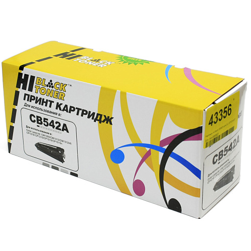 Картридж Hi-Black CB542A для CLJ CP1215/CP1515/CP1518 жёлтый