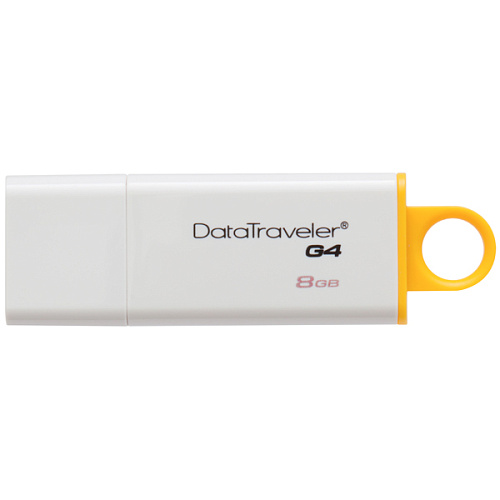 USB Flash накопитель 8GB Kingston DataTraveler Generation 4 (DTIG4/8GB) USB 3.0 Бело-желтый