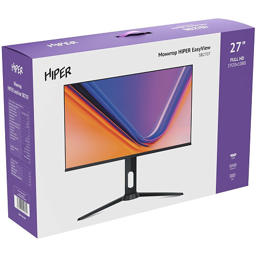 Монитор 27" Hiper SB2707 IPS 1920x1080 4ms HDMI, DisplayPort, VGA