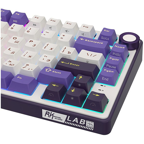 Клавиатура Royal Kludge R75 (RK Silver Switch) RGB (русская раскладка) Blackberry