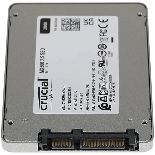 Внутренний SSD-накопитель 250Gb Crucial MX500 (CT250MX500SSD1) SATA3 2.5"