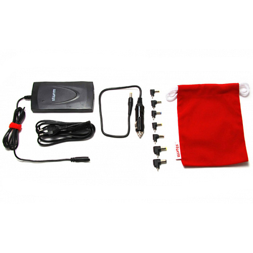 Адаптер питания от сети Storm для ноутбуков DL90, 90W, EU AC power cord& Car Cigaratte Plug