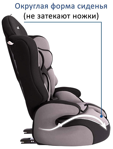 Автокресло Siger Прайм ISOFIX (серый)