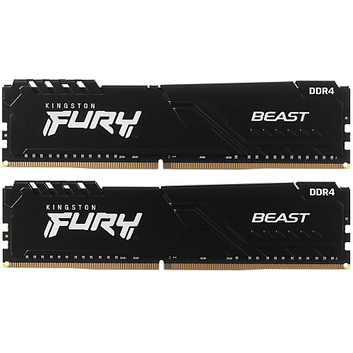 Модуль памяти DIMM 64Gb 2х32Gb DDR4 PC25600 3200MHz Kingston Fury Renegade Black (KF432C16RB2K2/64)