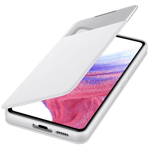 Чехол для Samsung Galaxy A53 5G SM-A536 Smart S View Wallet Cover белый