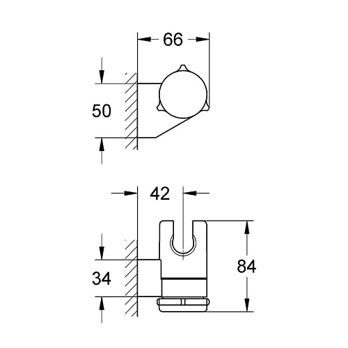 Держатель для лейки Grohe New Tempesta Classic 27595000