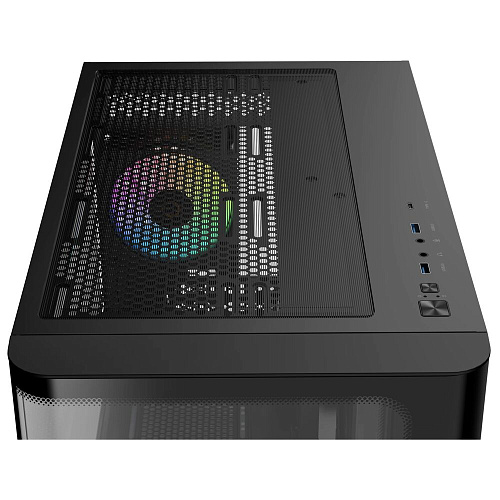 Корпус ATX Miditower Ocypus Iota C70 BK Curve ARGB Digital Black