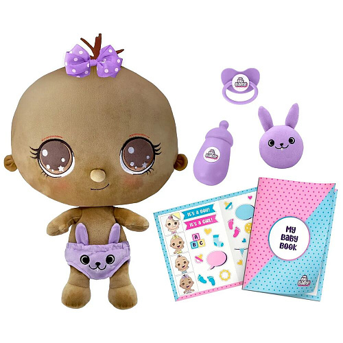 Игрушка сюрприз BIG BIG BABY Мягконабивная интерактивная кукла в шаре с аксессуарами