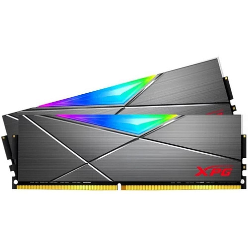 Модуль памяти DIMM 16Gb 2х8Gb DDR4 PC33000 4133MHz ADATA XPG Spectrix D50 RGB Grey (AX4U413316G19J-DT50)
