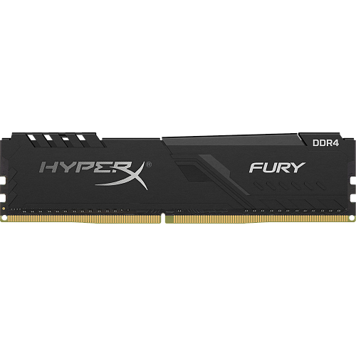 Модуль памяти DIMM 8Gb DDR4 PC19200 2400MHz Kingston HyperX Fury Black CL5 (HX424C15FB3/8)    