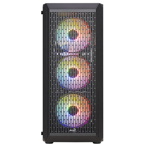 Корпус ATX Miditower AeroCool Beam-G-BK-v2 Black