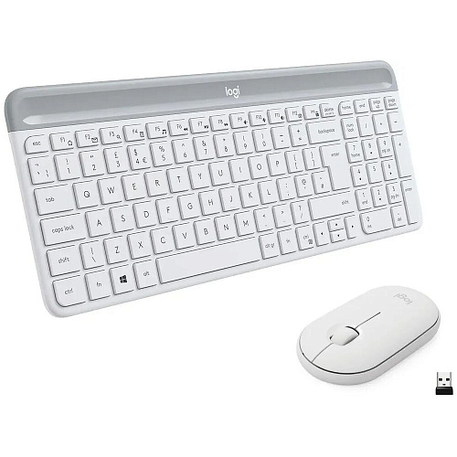Клавиатура+мышь Logitech Wireless Combo MK470 White