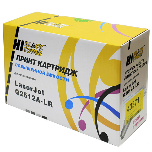 Картридж Hi-Black Q2612A-LR для HP LJ 1022/1020/1012/1015/3030/3050 (5000 стр.)