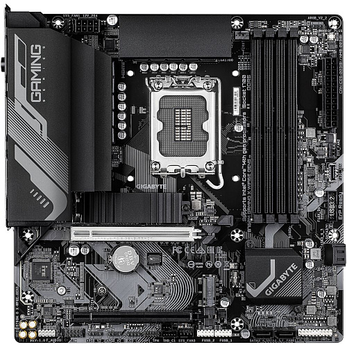 Материнская плата Gigabyte B760M Gaming X WiFi6E GEN5 B760 Socket-1700 4xDDR5, 4xSATA3, RAID, 2xM.2, 2xPCI-E16x, 4xUSB3.2, DP, HDMI, WiFi, 2.5Glan, mATX