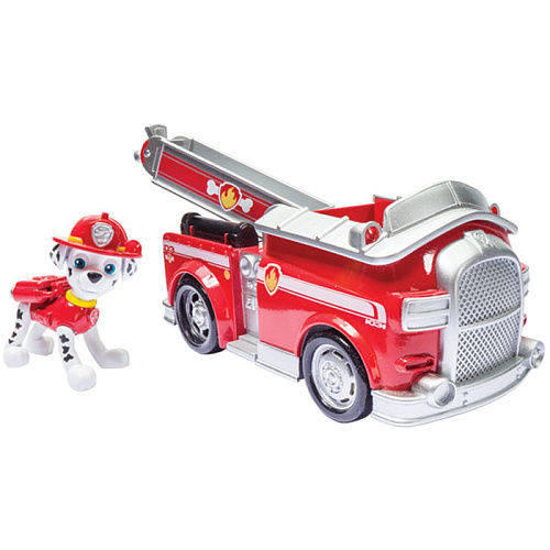 Spin Master Nickelodeon Paw Patrol Машинка спасателя и щенок Маршалл (transforming fire engine) 16601